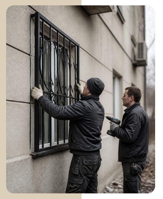 Установка наружных оконных решеток в Новошахтинске под ключ